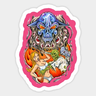 strange tattoo design Sticker